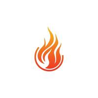 AI generated fire flame vector logo design.fire logo.fire logo design inspiration. elegant abstract design template elements.