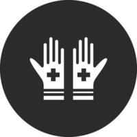 Medical Gloves Vector Icon