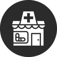 icono de vector de tienda médica