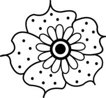 flower Tattoo Icon Designs , Graphics vector