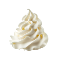 AI generated A dollop of whipped cream isolated on a transparent background png