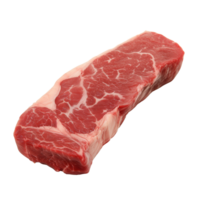 ai gegenereerd nieuw york strip van rundvlees geïsoleerd Aan transparant achtergrond png