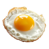 AI generated fried eggs isolated on transparent background png