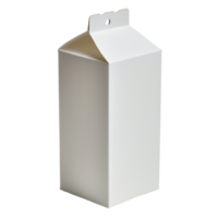 AI generated A milk carton side view isolated on a transparent background png
