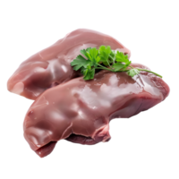 AI generated Liver of Lamb Isolated on transparent background png