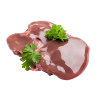 AI generated Liver of Lamb Isolated on transparent background png