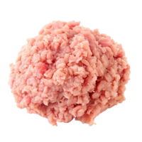 AI generated Ground Turkey   Isolated on transparent background png