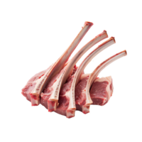 AI generated Rack of Lamb Isolated on transparent background png