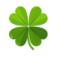 AI generated Four Leaf Clover Symbolizing Luck and Festivity png