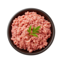 AI generated Ground Turkey   Isolated on transparent background png