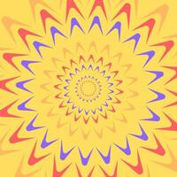 Circular ascending flower vector