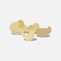 Cashews dry fruits simple illustration icon sign design vector