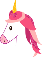 Pink unicorn design for the holiday. png