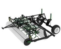 agriculture outil pour tracteur isolé sur Contexte. 3d le rendu - illustration png