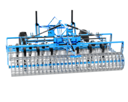 agricoltura attrezzo per trattore isolato su sfondo. 3d interpretazione - illustrazione png