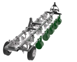 agricoltura attrezzo per trattore isolato su sfondo. 3d interpretazione - illustrazione png