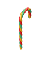 Striped candy cane isolated on background. 3d rendering - illustration png