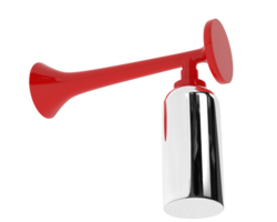 Air horn isolated on background. 3d rendering - illustration png
