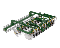 landbouw gereedschap voor trekker geïsoleerd Aan achtergrond. 3d renderen - illustratie png