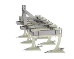 agricoltura attrezzo per trattore isolato su sfondo. 3d interpretazione - illustrazione png