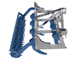 jordbruk verktyg för traktor isolerat på bakgrund. 3d tolkning - illustration png