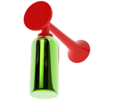 Air horn isolated on background. 3d rendering - illustration png