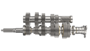 6 snelheid transmissie geïsoleerd Aan achtergrond. 3d renderen - illustratie png