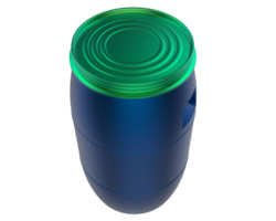 Waste water barrel isolated on background. 3d rendering - illustration png