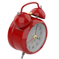 Alarm clock isolated on background. 3d rendering - illustration png