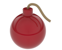 Bomb isolated on background. 3d rendering - illustration png