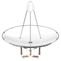 radio antenne geïsoleerd Aan achtergrond. 3d renderen - illustratie png