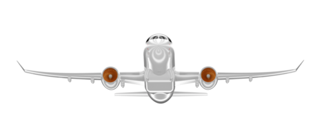 fliegend Flugzeug isoliert auf Hintergrund. 3d Rendern - - Illustration png