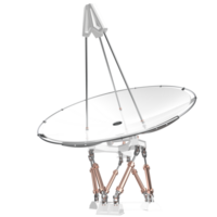 Radio Antenne isoliert auf Hintergrund. 3d Rendern - - Illustration png