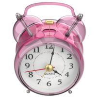 Alarm clock isolated on background. 3d rendering - illustration png