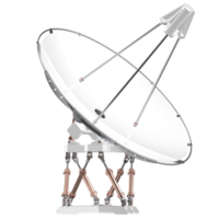 radio antena aislado en antecedentes. 3d representación - ilustración png