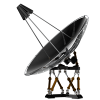 radio antena aislado en antecedentes. 3d representación - ilustración png
