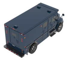 Armored truck isolated on background. 3d rendering - illustration png