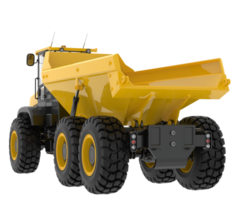 Articulated dump truck isolated on background. 3d rendering - illustration png