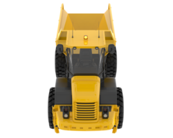 Articulated dump truck isolated on background. 3d rendering - illustration png