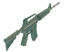 Firearm isolated on background. 3d rendering - illustration png