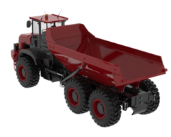 Articulated dump truck isolated on background. 3d rendering - illustration png