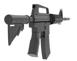Firearm isolated on background. 3d rendering - illustration png