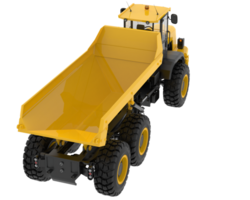 Articulated dump truck isolated on background. 3d rendering - illustration png