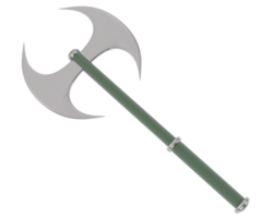 Axe isolated on background. 3d rendering - illustration png