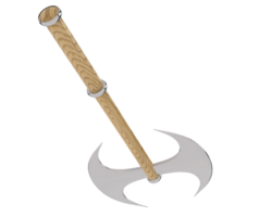 Axe isolated on background. 3d rendering - illustration png