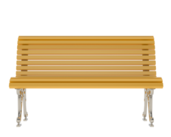 Bench isolated on background. 3d rendering - illustration png
