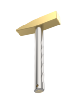 Hammer isolated on background. 3d rendering - illustration png