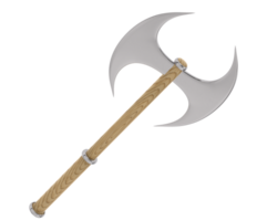 Axe isolated on background. 3d rendering - illustration png