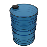 Oil barrel close-up scene isolated on background. 3d rendering - illustration png