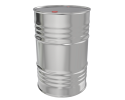 Oil barrel close-up scene isolated on background. 3d rendering - illustration png